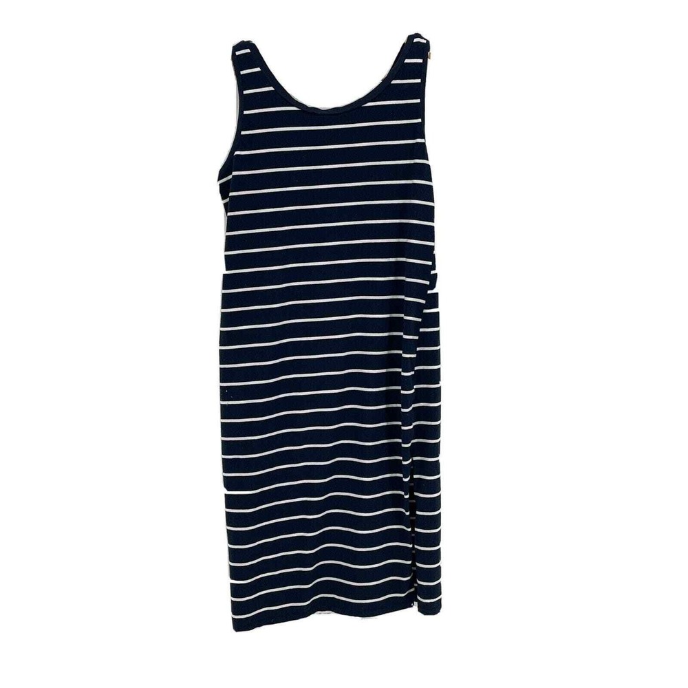 Lulu's Dress Women's XS X-Small Black White Striped Sleeveless Shift Soft, EUC